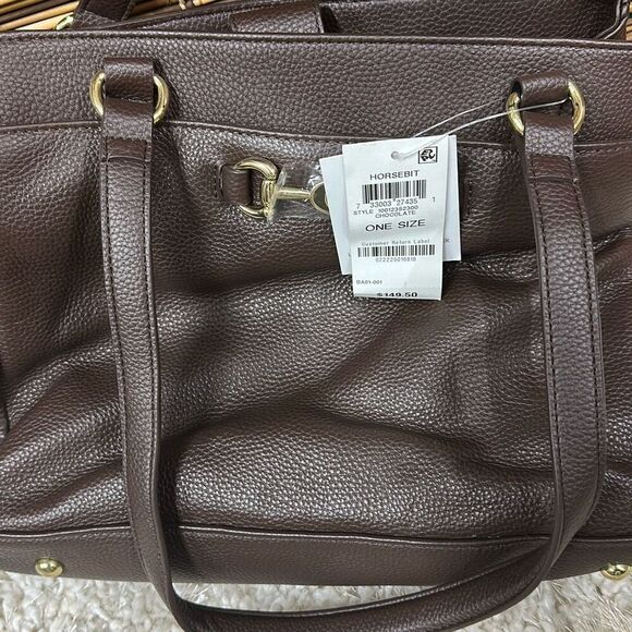 Giani Bernini Horse-Bit Leather Satchel - Picture 3 of 4